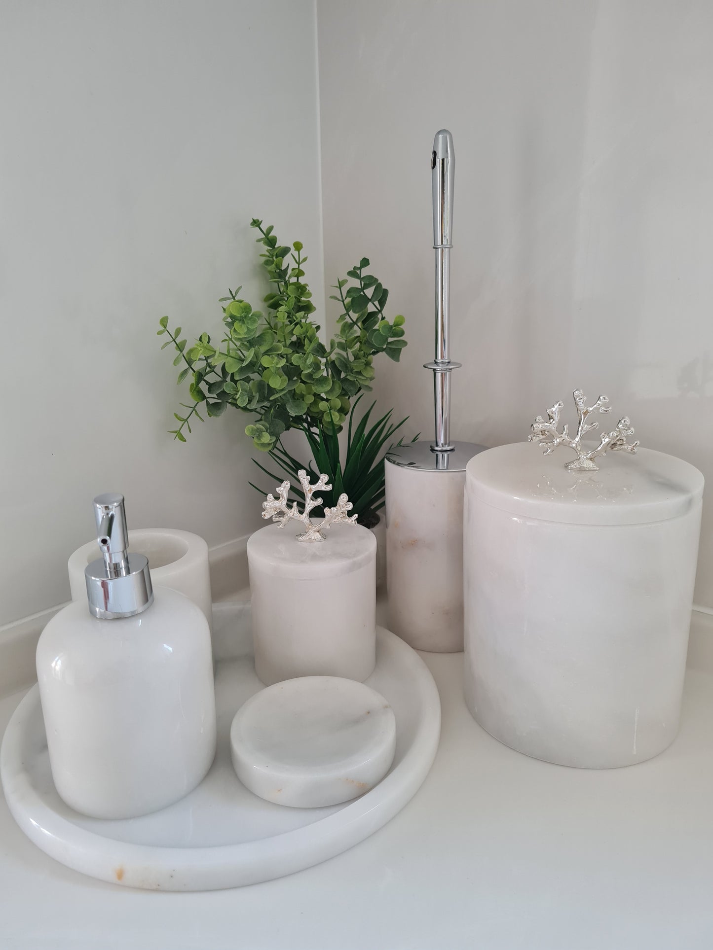 Marmor Badezimmer Zubehör Set 7-teilig
